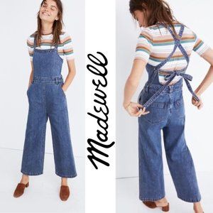 Madewell Denim Tie-Back Jumpsuit Overalls Size S